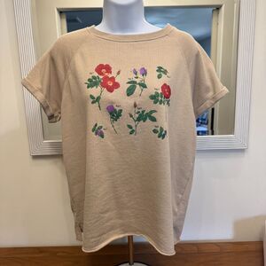 Floral Graphic Short Sleeve Knit TShirt